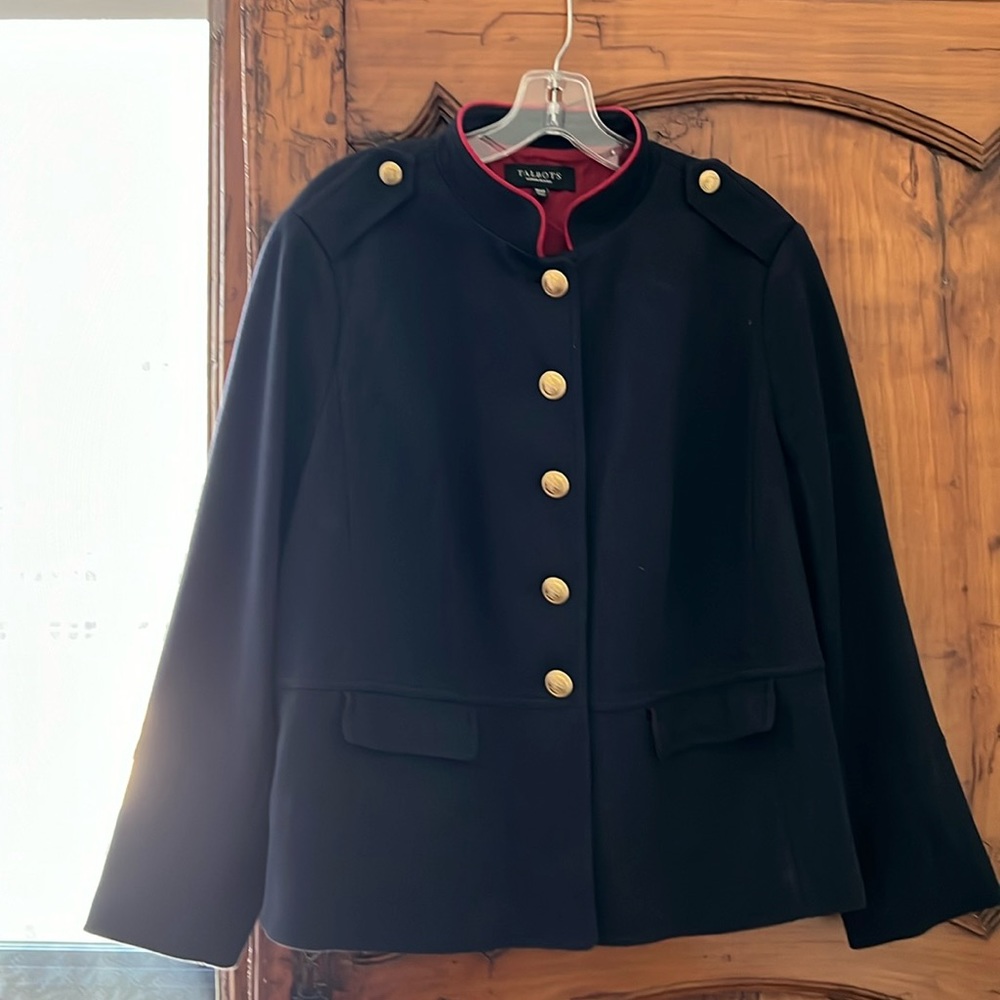 Great military style Ponte knit jacket